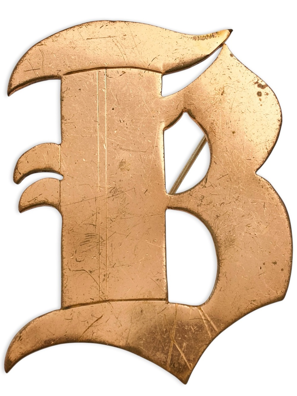 Vintage Copper Letter B Brooch by Betty Temming and Martin Koop